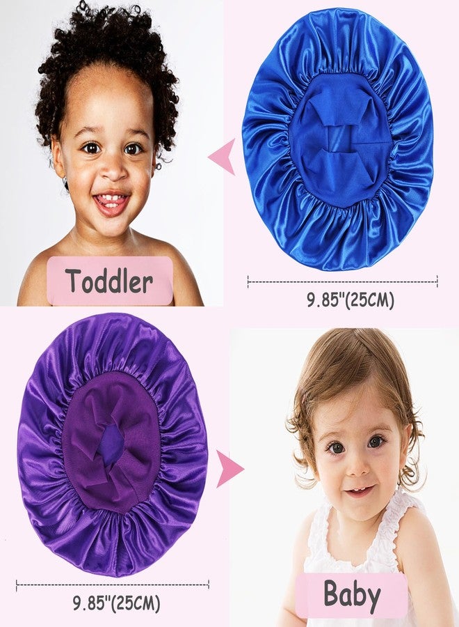 Himoswis 3 Pcs Baby Bonnets Infant Hair Sleep Cap for Sleeping for Girls,Boys (Black+Purple+Blue) - Image 4